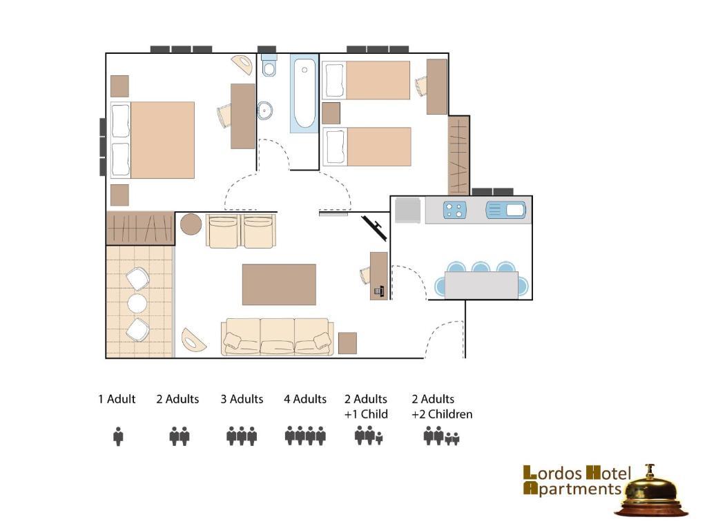 Lordos Hotel Apartments Nikósie Pokoj fotografie